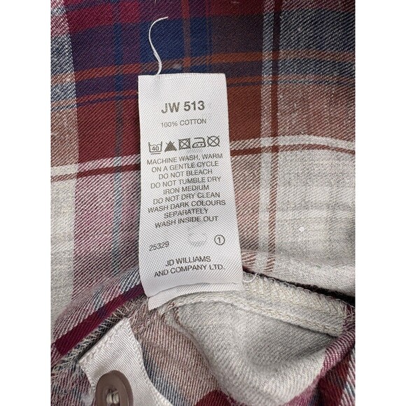 Capsule Plus Ruffle Plaid Blouse Burgundy Navy Cottagecore Prairie Chic 24 - Picture 14 of 14